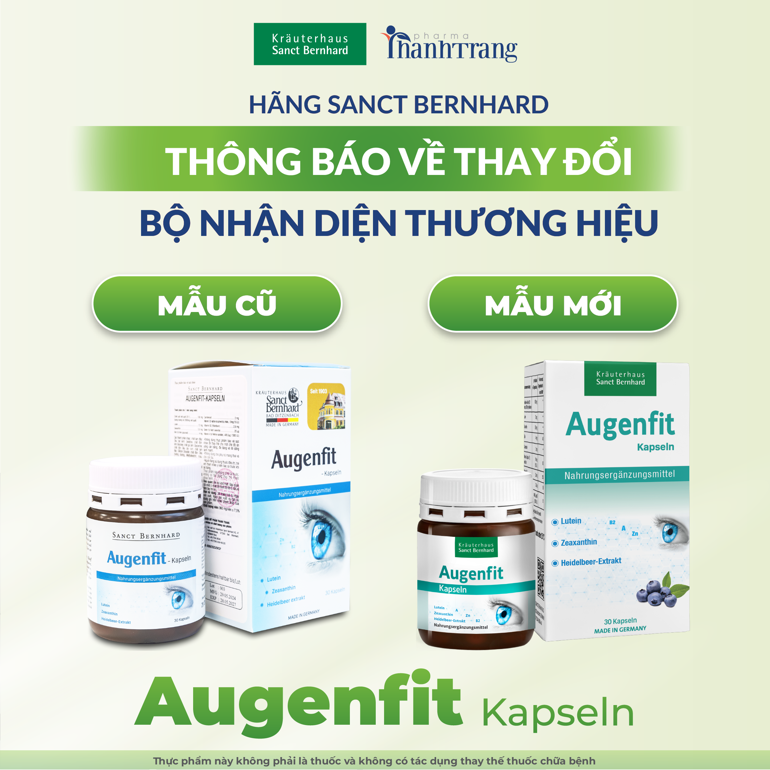 AUGENFIT- KAPSELN - Viên uống bổ mắt